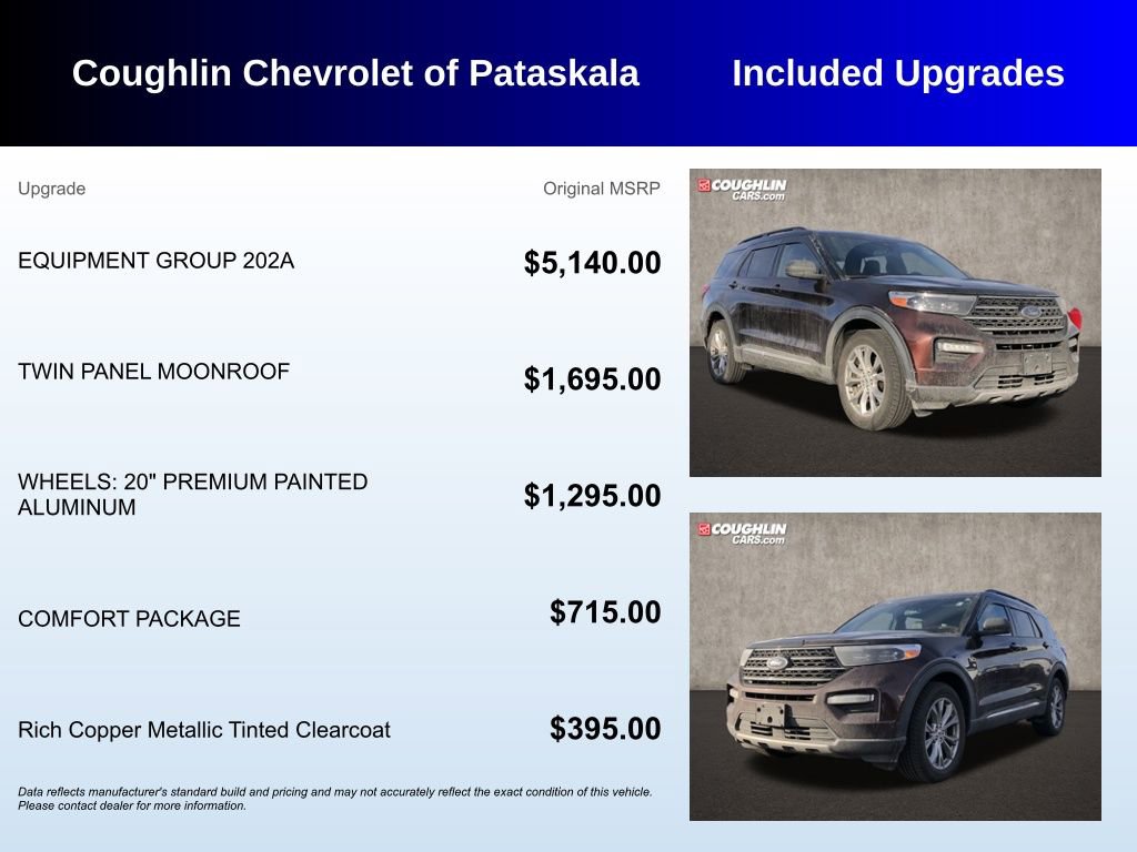 Used 2020 Ford Explorer XLT w/ Equipment Group 202A image 3