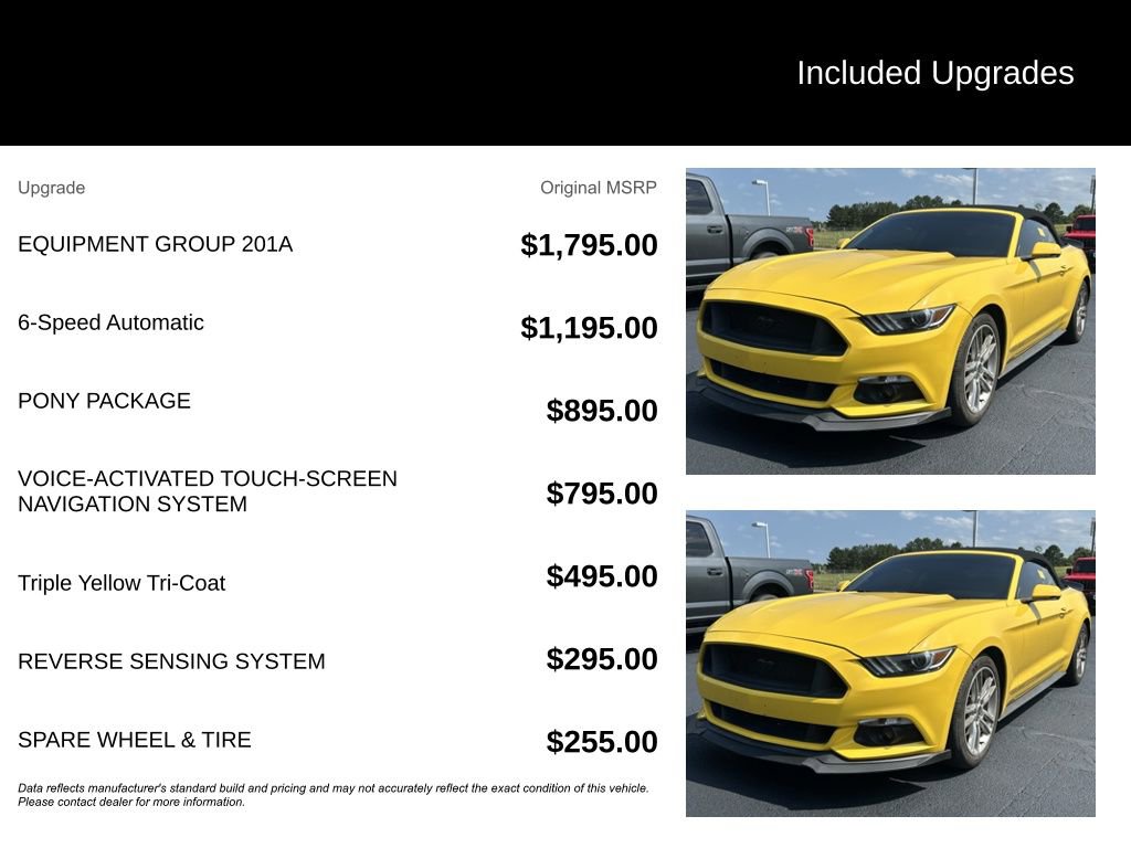 Used 2017 Ford Mustang Premium w/ Equipment Group 201A RWD image 7