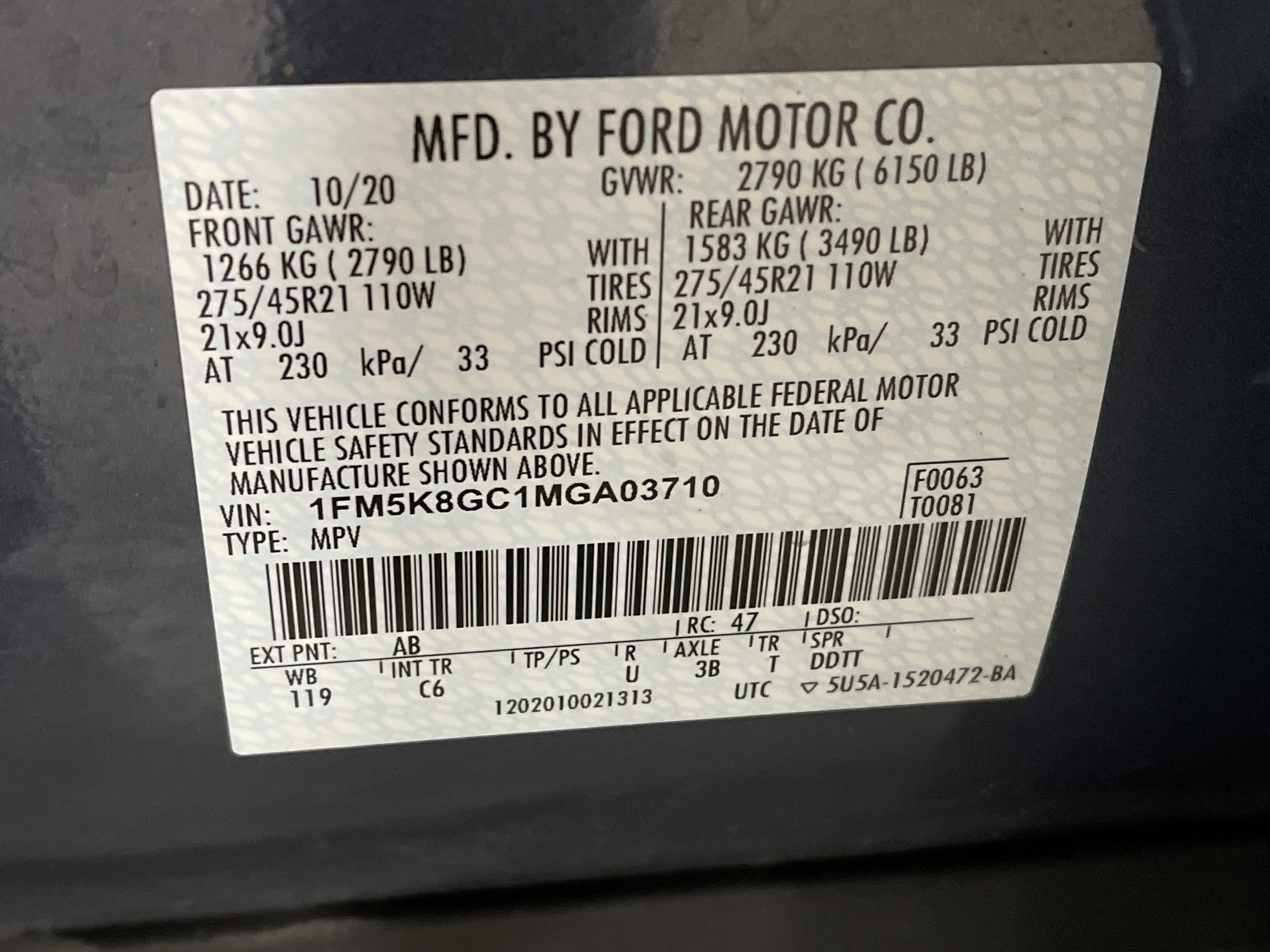 Used 2021 Ford Explorer ST w/ Equipment Group 401A image 30