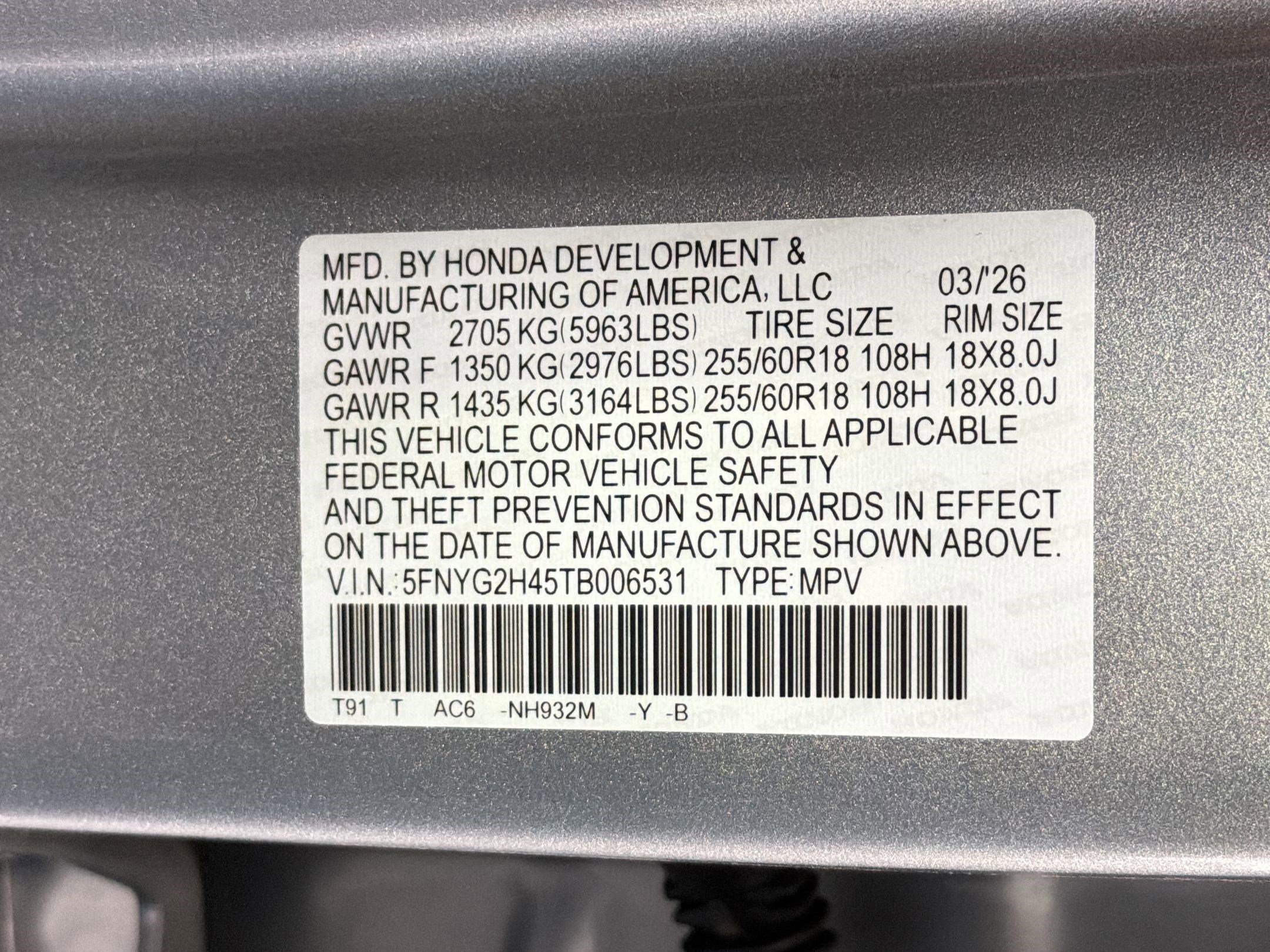 New 2026 Honda Pilot EX-L image 20