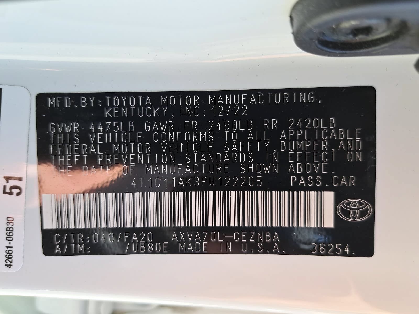 Used 2023 Toyota Camry LE FWD image 38