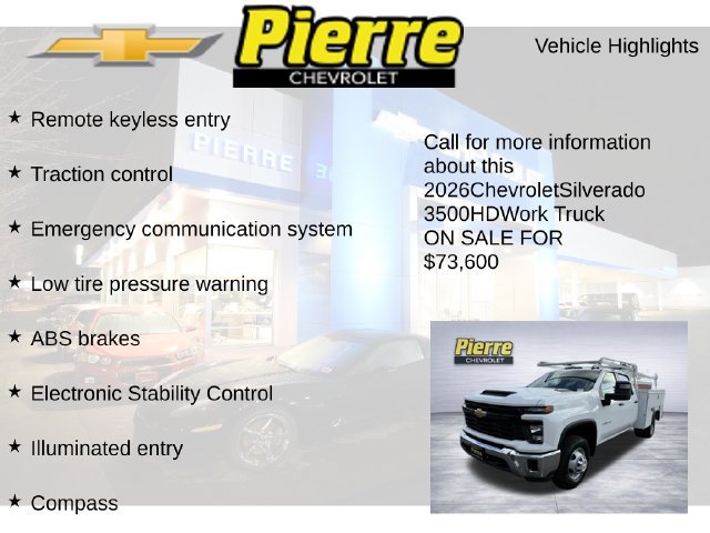 New 2026 Chevrolet Silverado 3500 W/T w/ WT Convenience Package AWD/4WD image 7