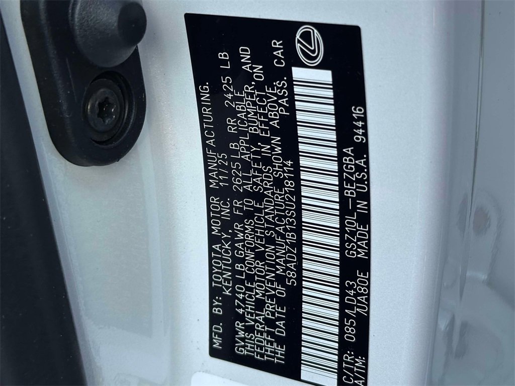 New 2025 Lexus ES 350 350 image 12