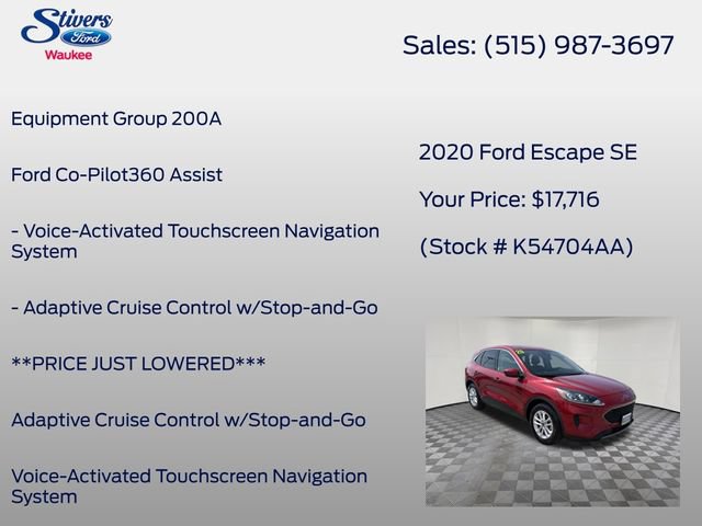 Used 2020 Ford Escape SE FWD image 8