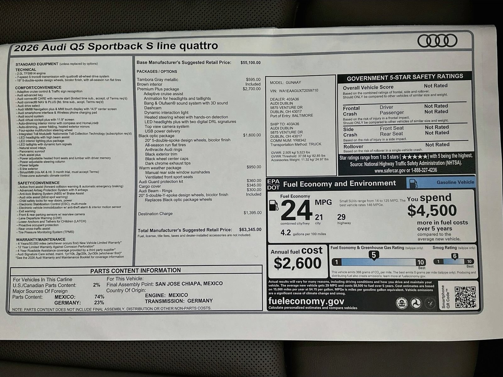 New 2026 Audi Q5 Premium Plus AWD/4WD image 47