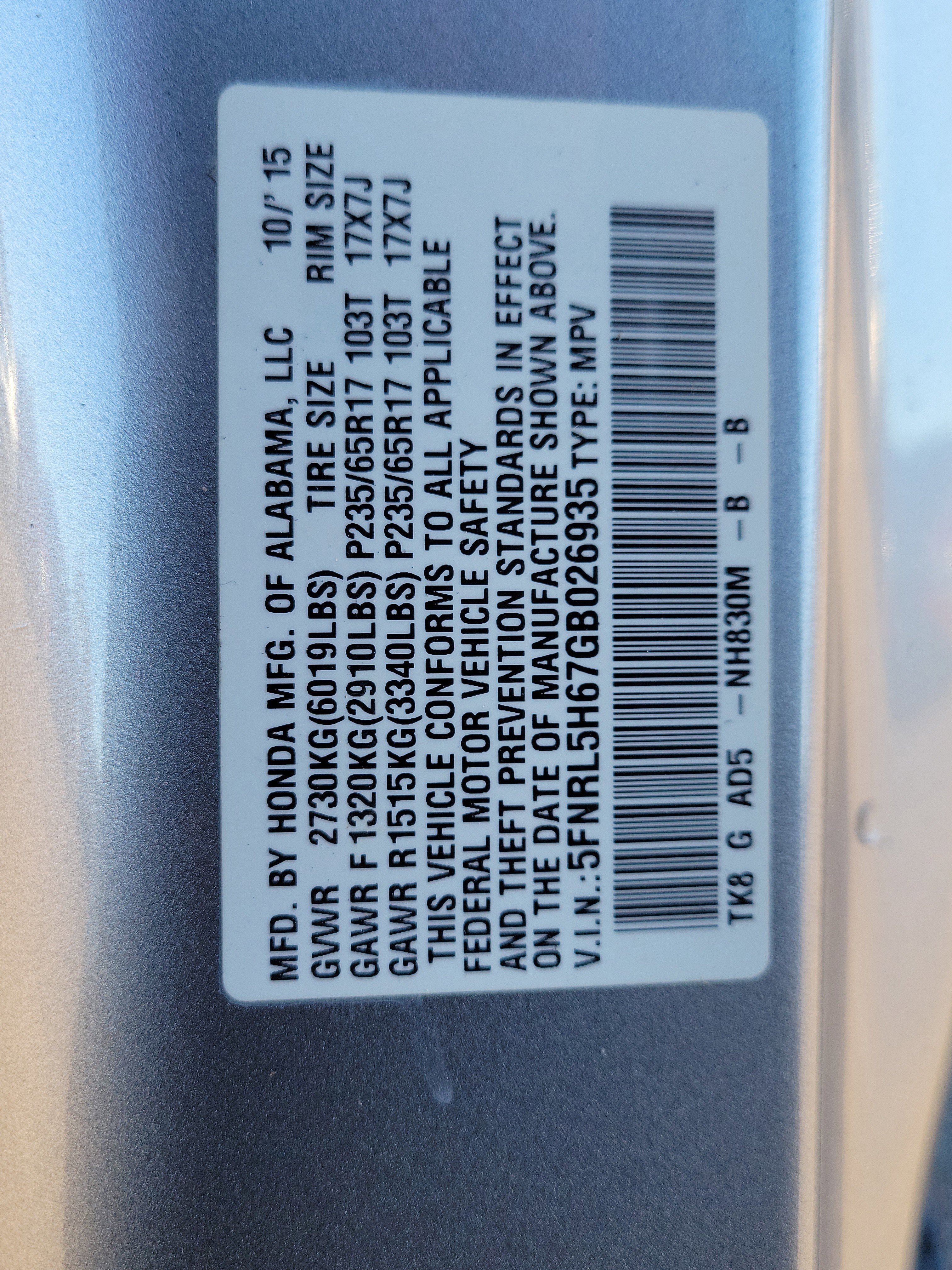 Used 2016 Honda Odyssey EX-L image 35