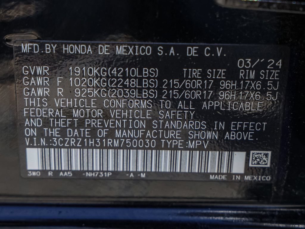 Used 2024 Honda HR-V LX image 32