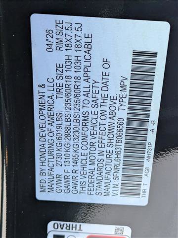 New 2026 Honda Odyssey EX-L image 17