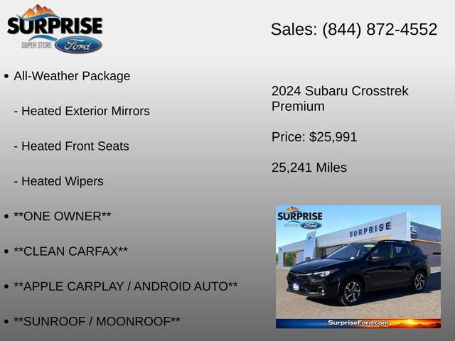 Used 2024 Subaru Crosstrek 2.0i Premium AWD/4WD image 12
