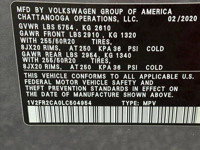 Used 2020 Volkswagen Atlas SE w/ Panoramic Sunroof Package image 27