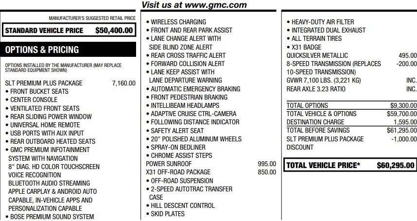 Used 2020 GMC Sierra 1500 SLT w/ SLT Premium Plus Package image 2