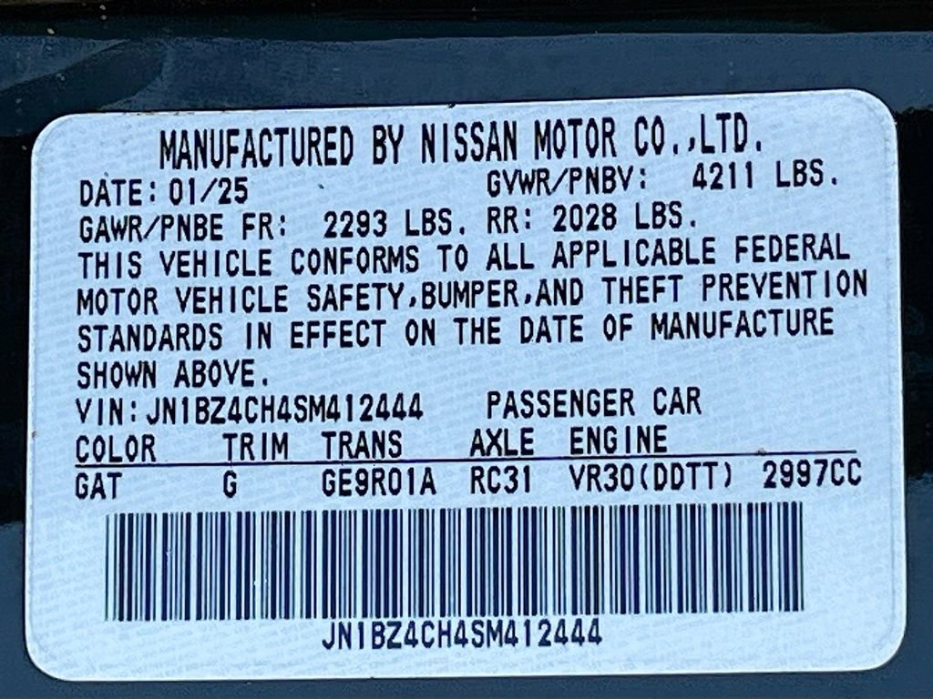 Used 2025 Nissan Z NISMO w/ Floor Mat Package RWD image 29