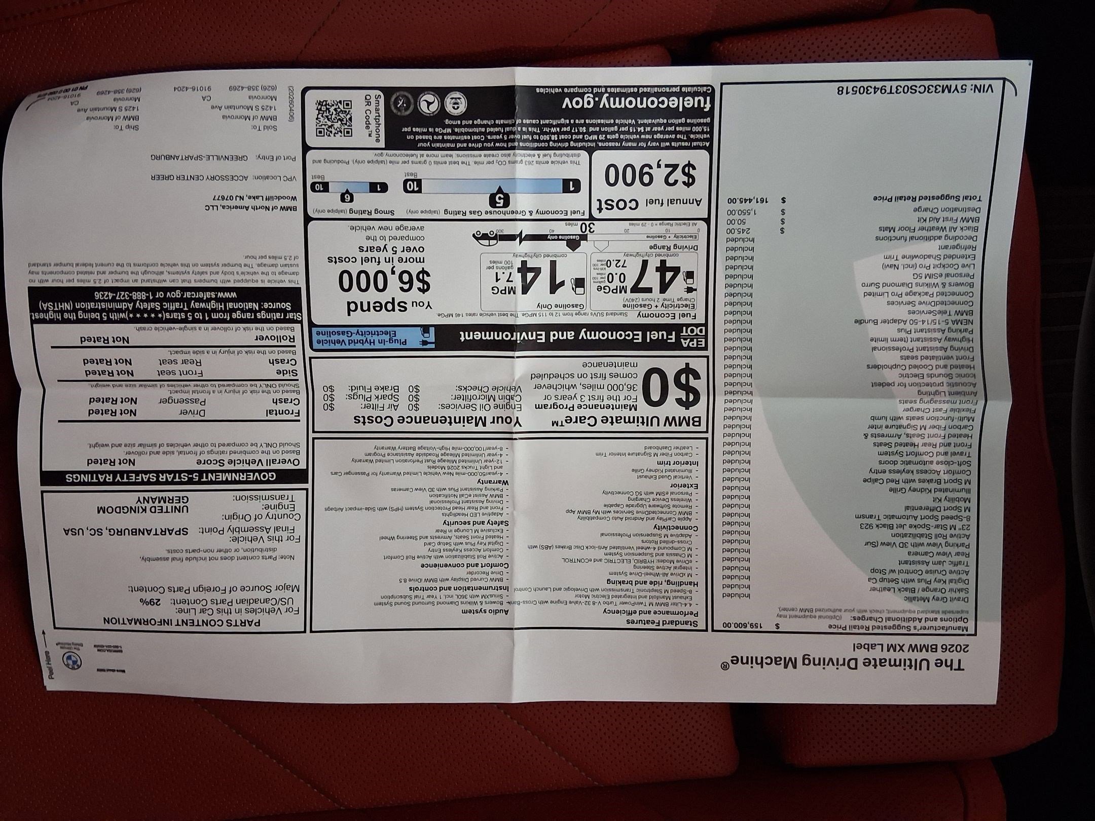 New 2026 BMW XM Label Red AWD/4WD image 35