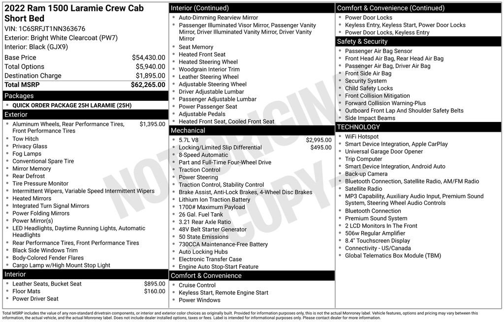 Used 2022 RAM 1500 Laramie AWD/4WD image 11