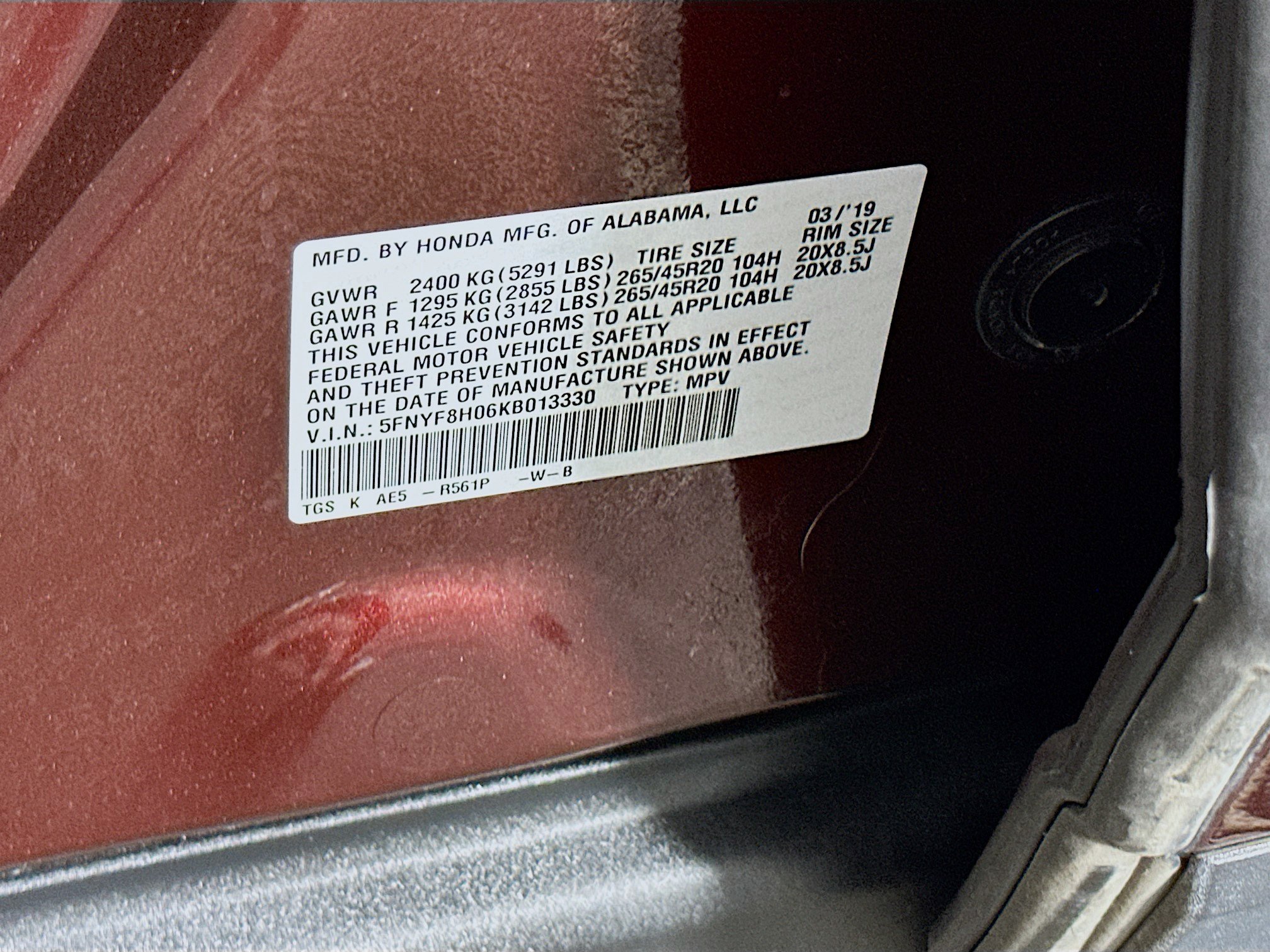 Used 2019 Honda Passport Elite image 12