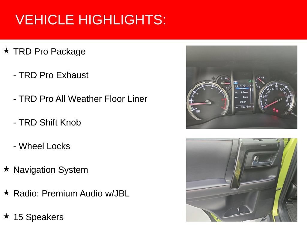 Certified 2022 Toyota 4Runner TRD Pro AWD/4WD image 27