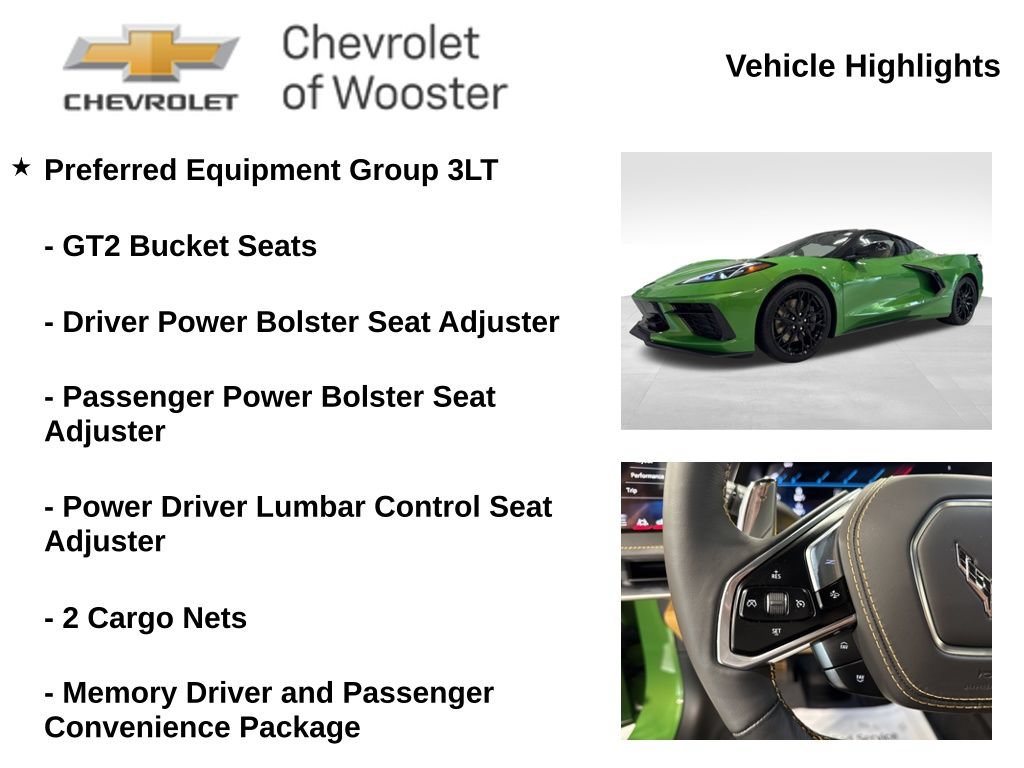 New 2026 Chevrolet Corvette Stingray Premium Conv w/ Z51 Performance Package RWD image 2