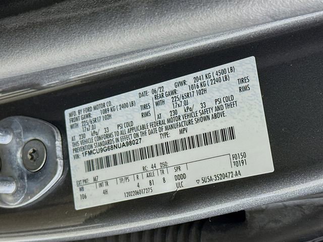 Used 2022 Ford Escape SE w/ Convenience Package image 29