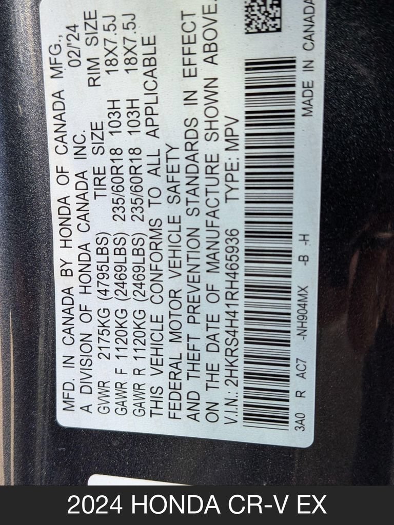 Used 2024 Honda CR-V EX image 25