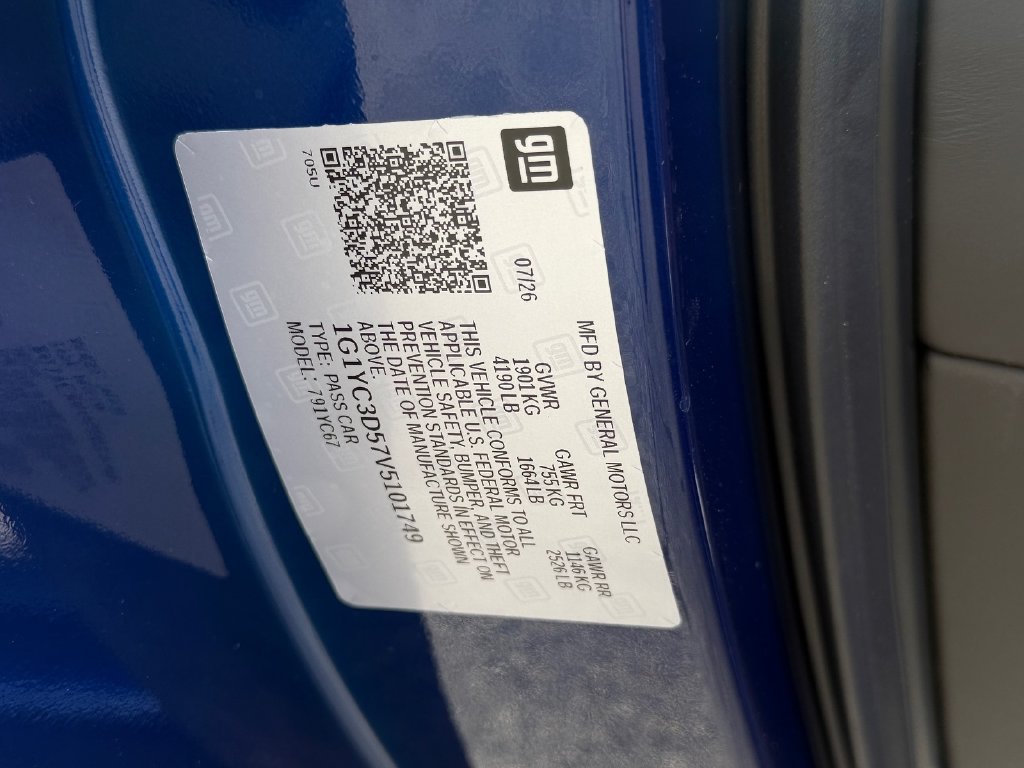 New 2027 Chevrolet Corvette Stingray Convertible w/ Battery Protection Package RWD image 17
