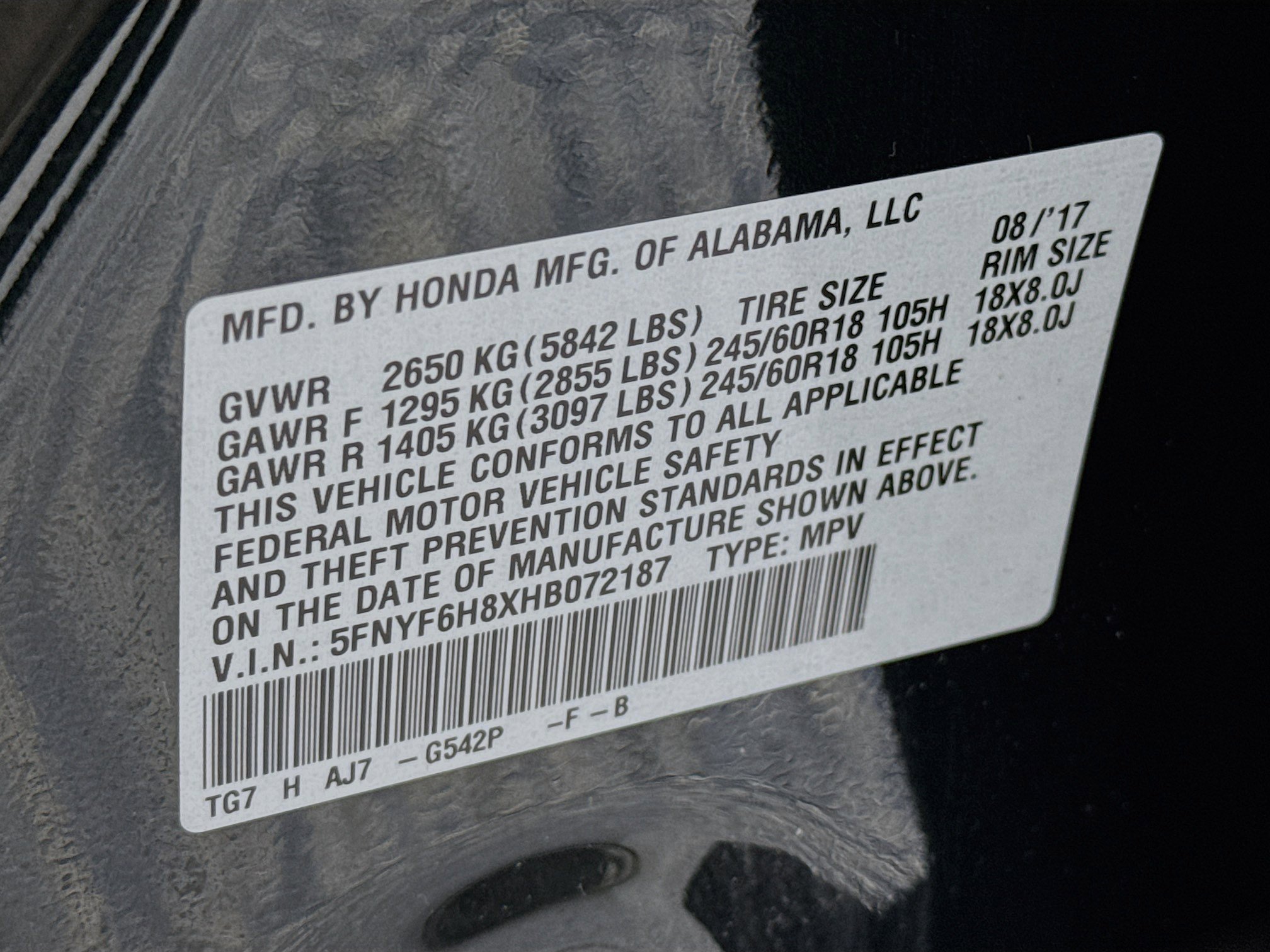 Certified 2017 Honda Pilot EX-L image 34