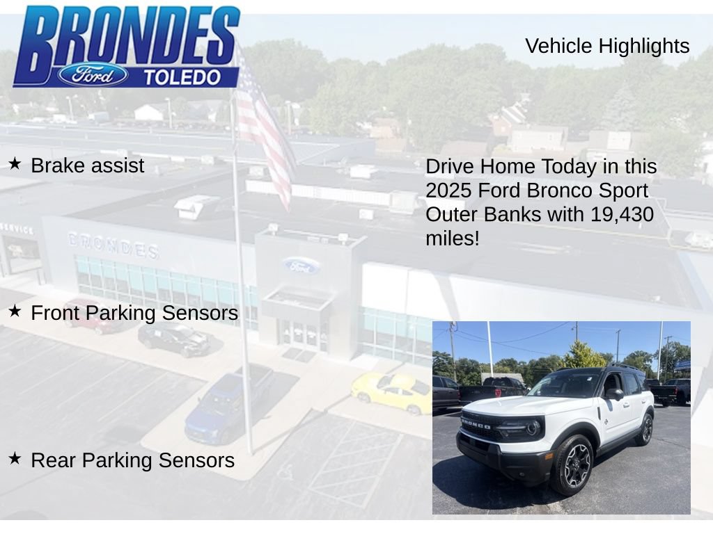 Used 2025 Ford Bronco Sport Outer Banks w/ Outer Banks Tech Package+ AWD/4WD image 16