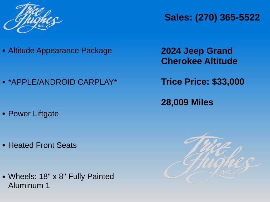Used 2024 Jeep Grand Cherokee Altitude AWD/4WD image 7