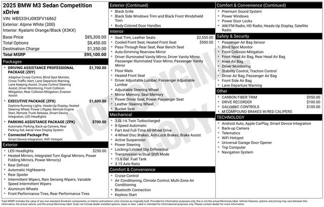 Used 2025 BMW M3 Competition image 2