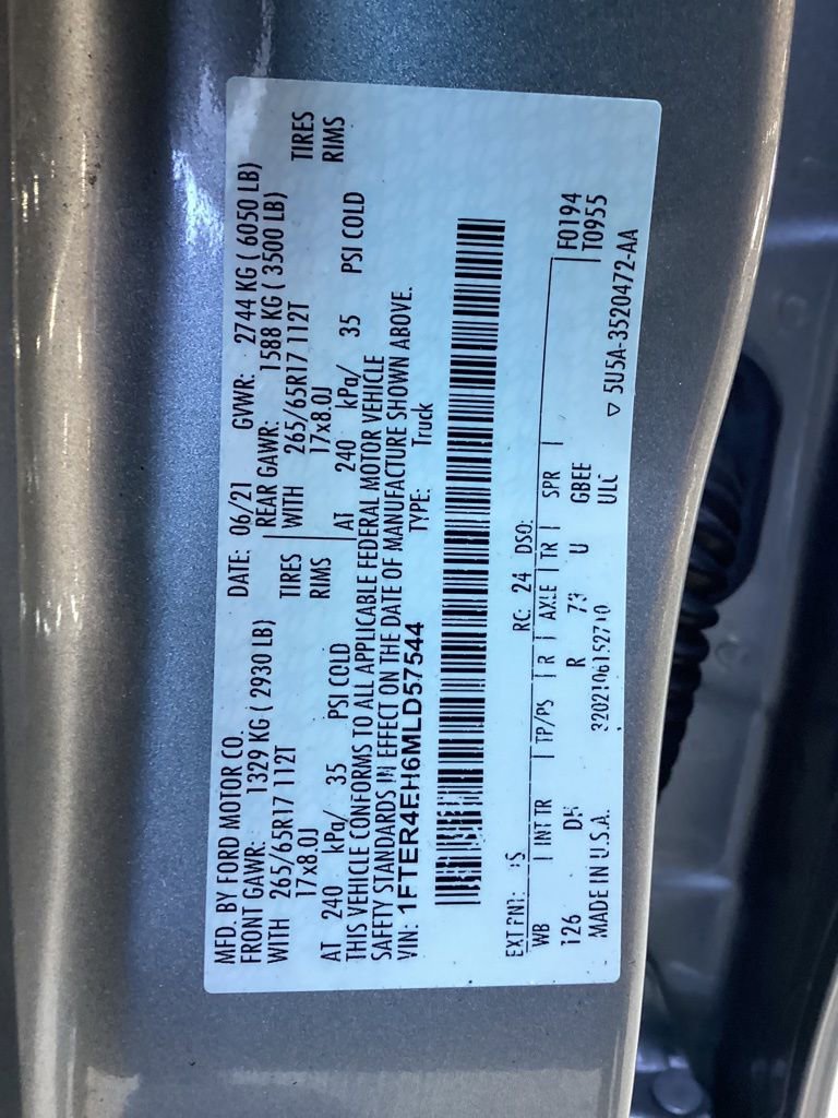 Used 2021 Ford Ranger Lariat w/ Equipment Group 501A High image 63