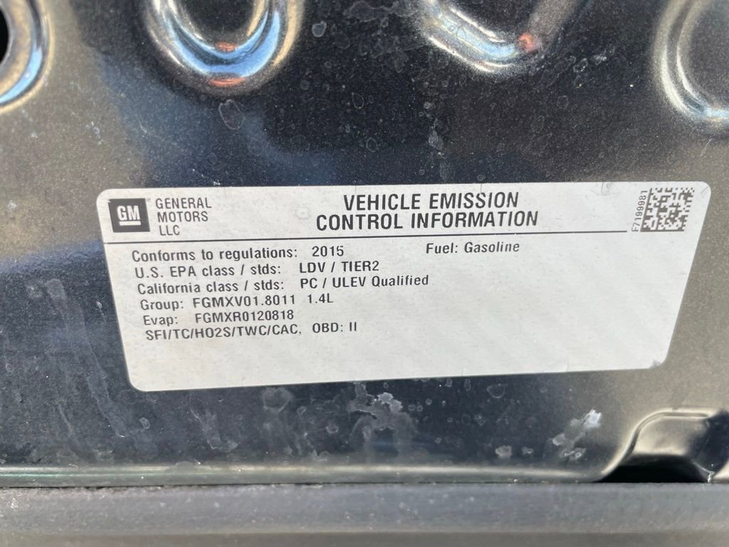 Used 2015 Chevrolet Cruze LT w/ Sun, Sound and Sport Package image 41