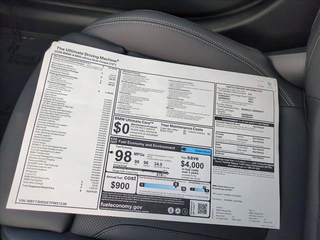 New 2026 BMW i4 M60 w/ Premium Package AWD/4WD image 18
