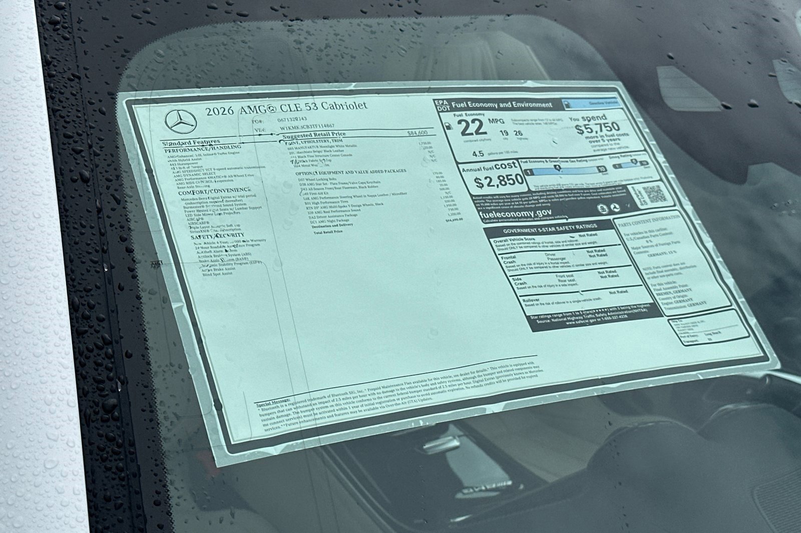 New 2026 Mercedes-Benz CLE 53 AMG 4MATIC Cabriolet image 28