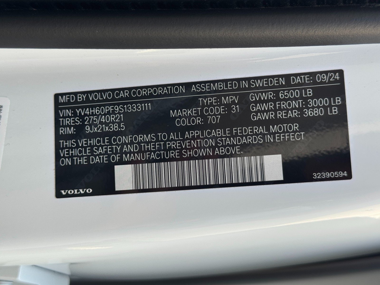 Used 2025 Volvo XC90 T8 Ultra w/ Protection Package Premier AWD/4WD image 51