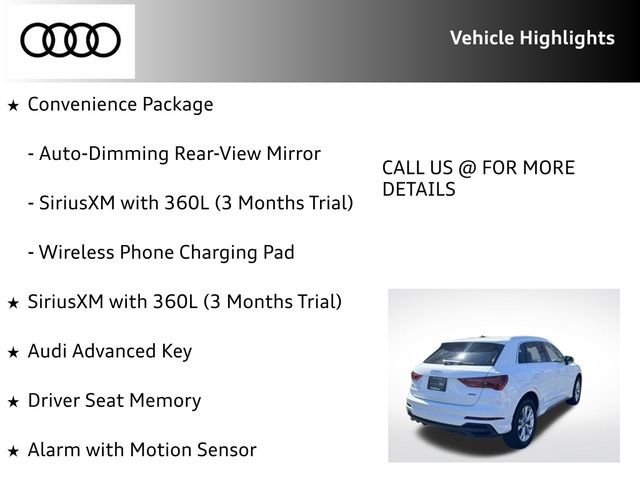 Certified 2025 Audi Q3 2.0T Premium w/ Convenience Package image 24