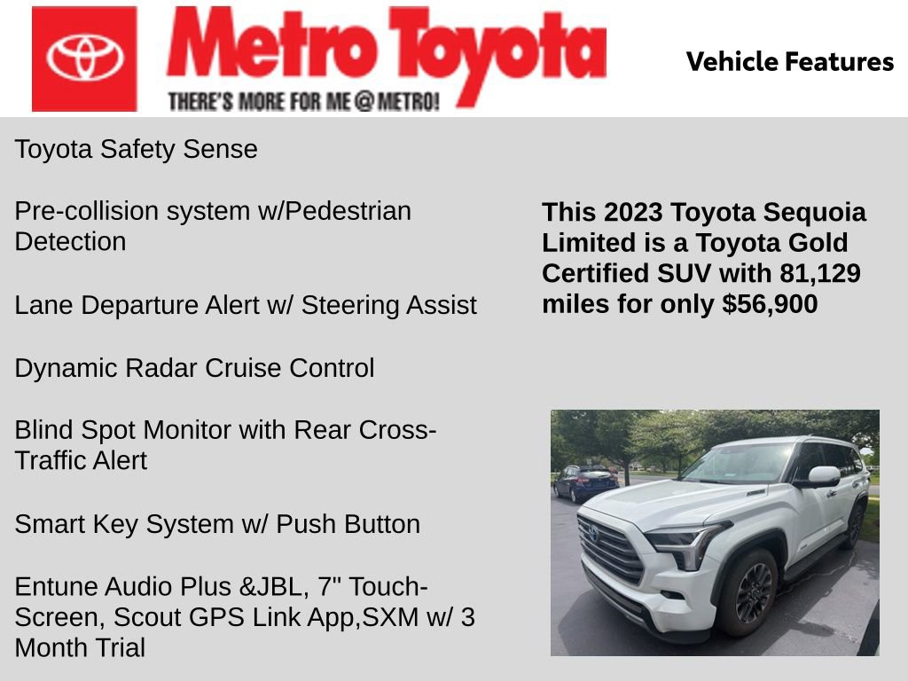 Certified 2023 Toyota Sequoia Limited AWD/4WD image 10