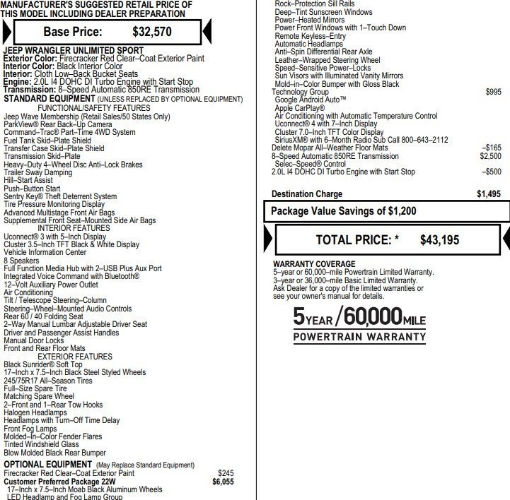 Used 2021 Jeep Wrangler Unlimited Sport image 2