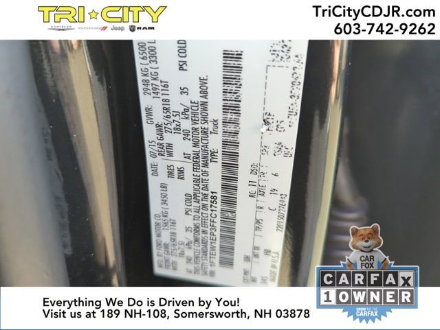 Used 2015 Ford F150 Lariat w/ Equipment Group 501A Mid image 37