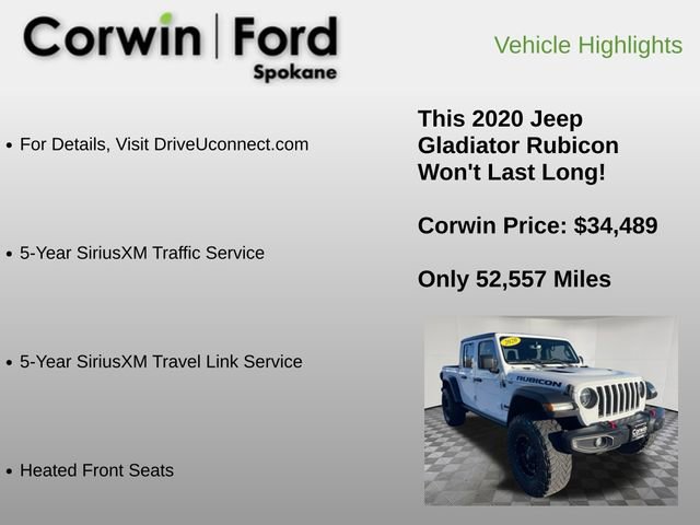 Used 2020 Jeep Gladiator Rubicon image 36
