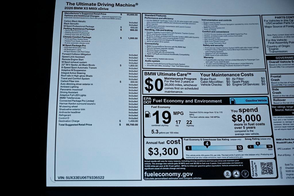 New 2026 BMW X5 M60i w/ Climate Comfort Package image 41