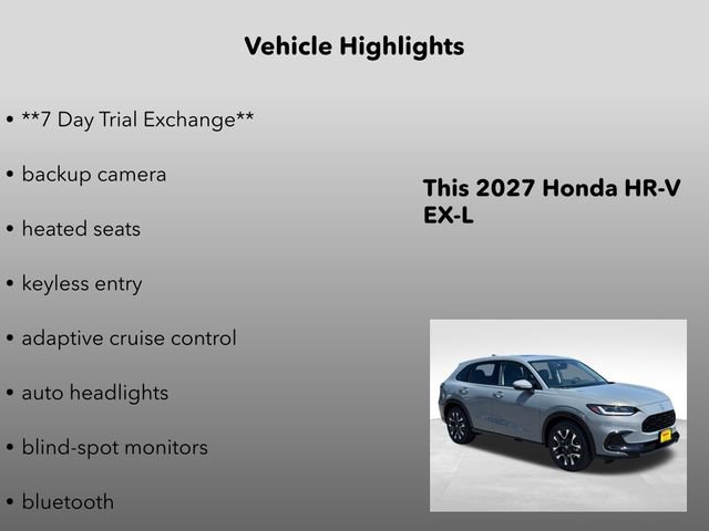 New 2027 Honda HR-V EX-L image 5