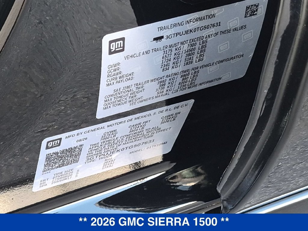 New 2026 GMC Sierra 1500 Elevation AWD/4WD image 33