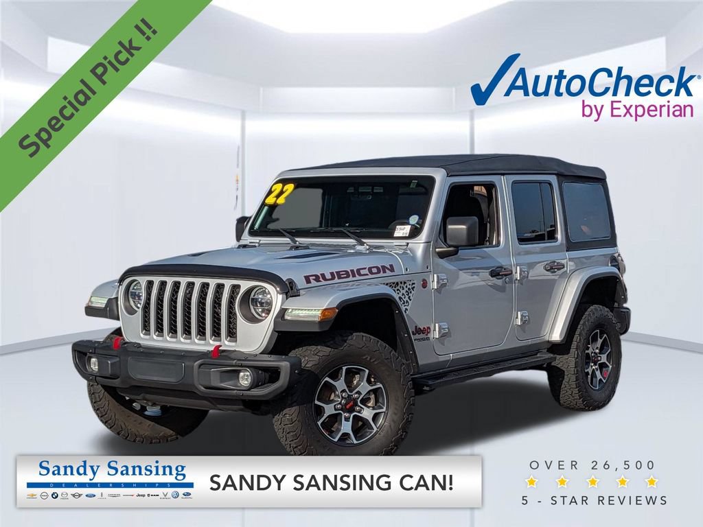 Used 2022 Jeep Wrangler Unlimited Rubicon w/ Steel Bumper Group AWD/4WD image 1