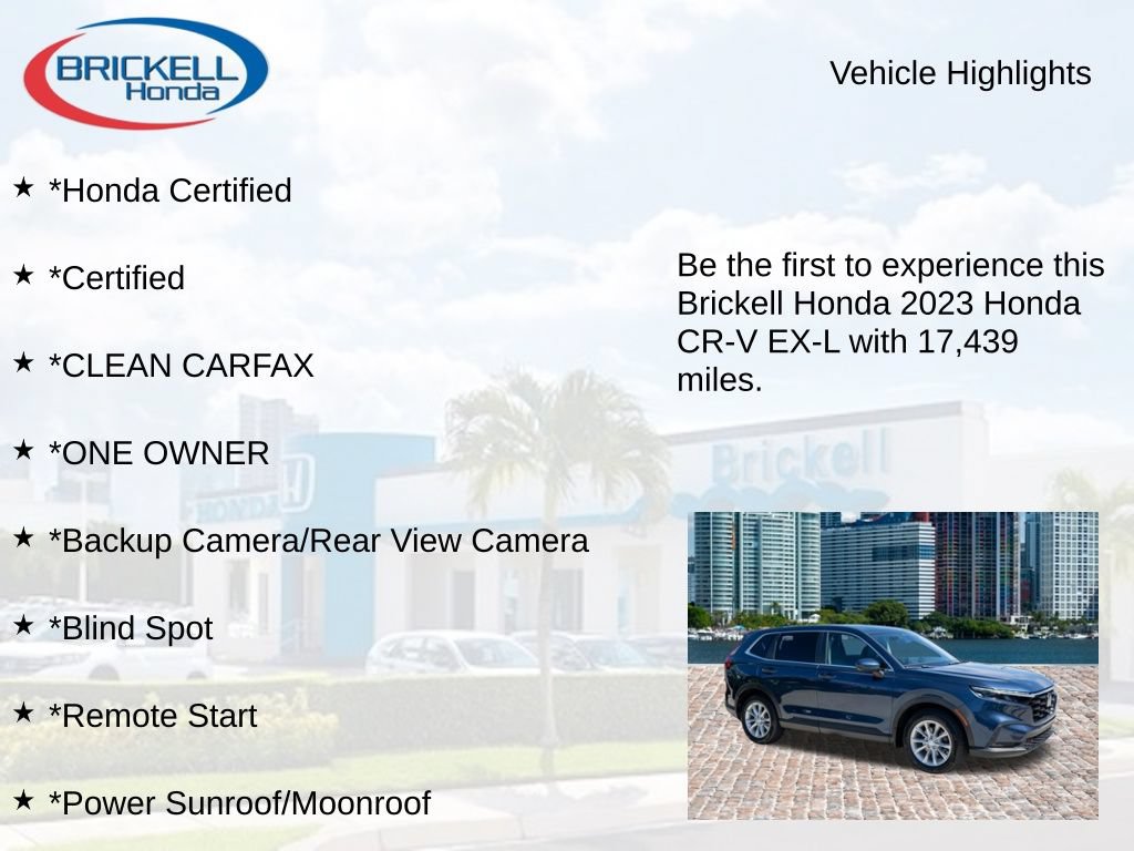 Certified 2023 Honda CR-V EX-L image 9
