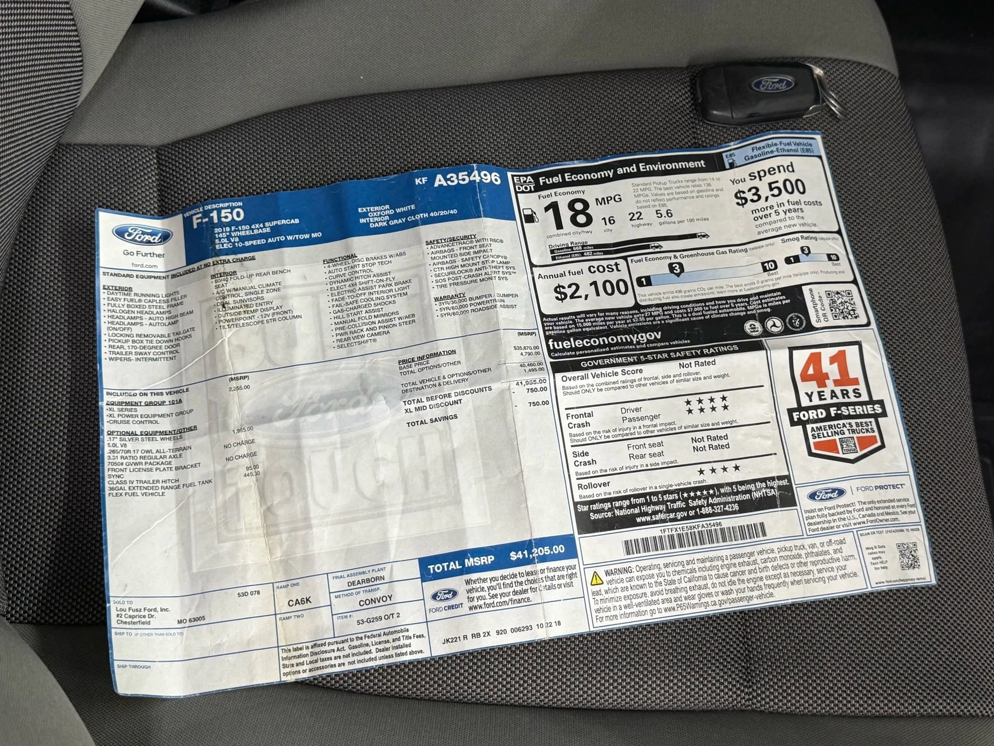 Used 2019 Ford F150 XL w/ Equipment Group 101A Mid AWD/4WD image 4