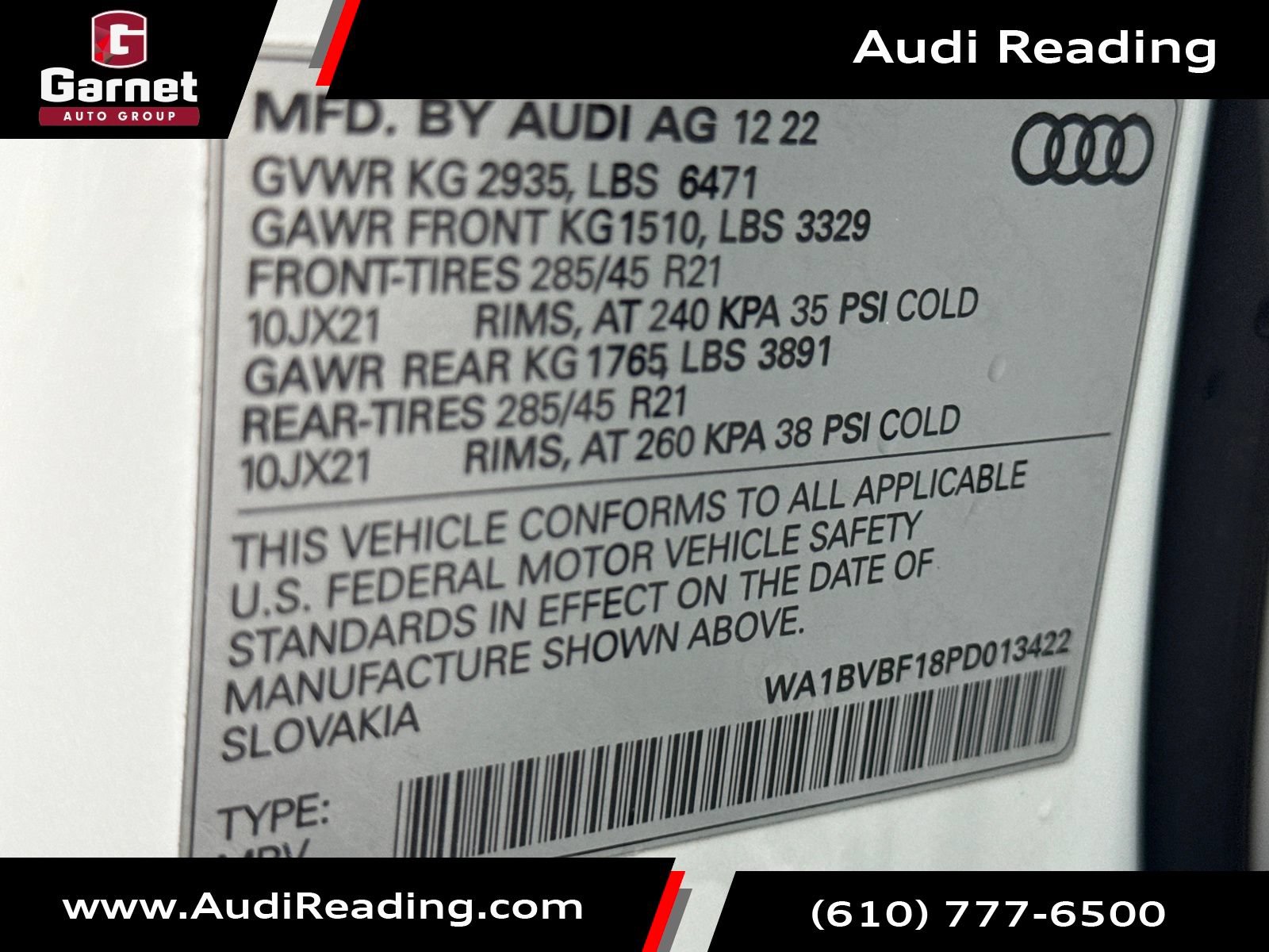 Certified 2023 Audi Q8 Premium Plus w/ Premium Plus Package AWD/4WD image 9