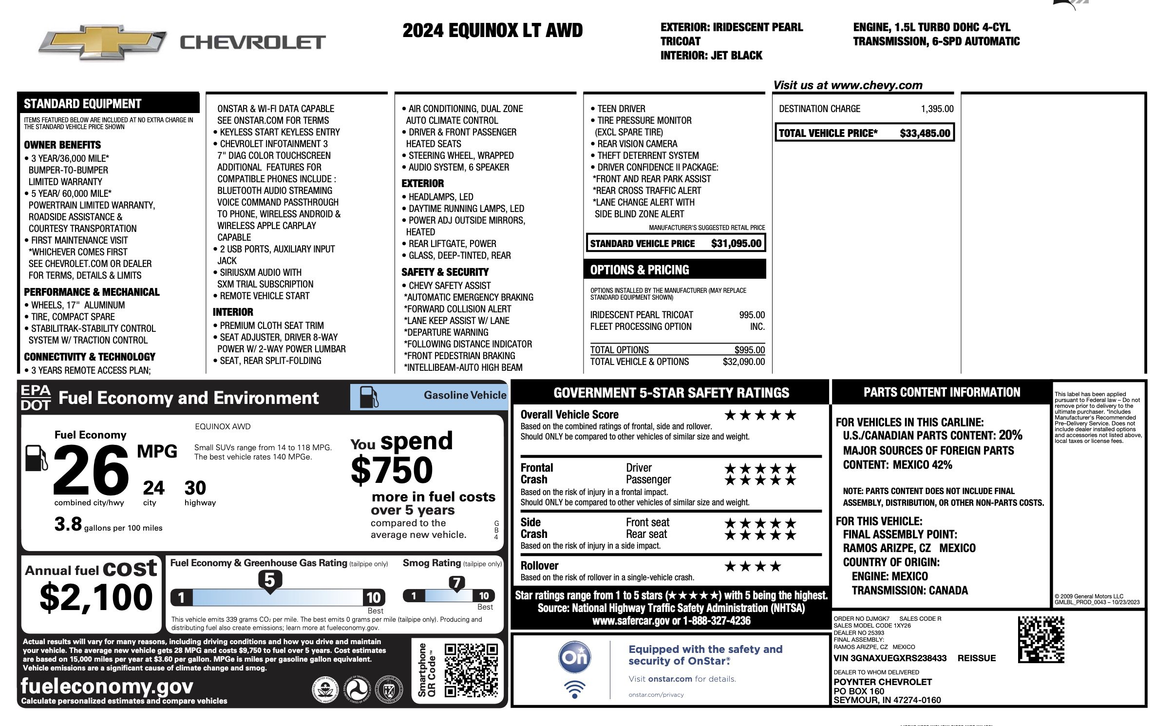 Used 2024 Chevrolet Equinox LT image 3