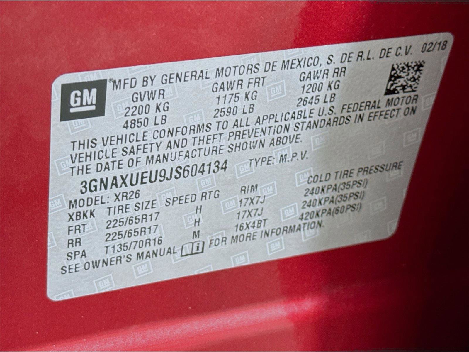 Used 2018 Chevrolet Equinox LT w/ Sun & Infotainment Package image 33