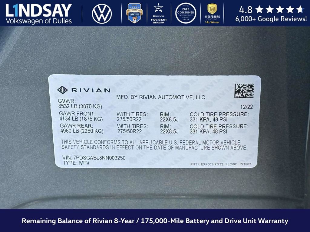 Used 2022 Rivian R1S Launch Edition image 28