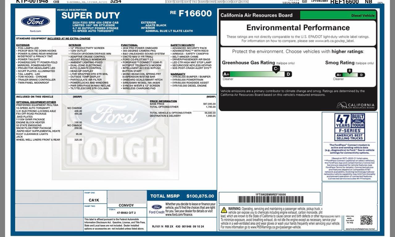 Used 2024 Ford F250 Limited w/ FX4 Off-Road Package image 37