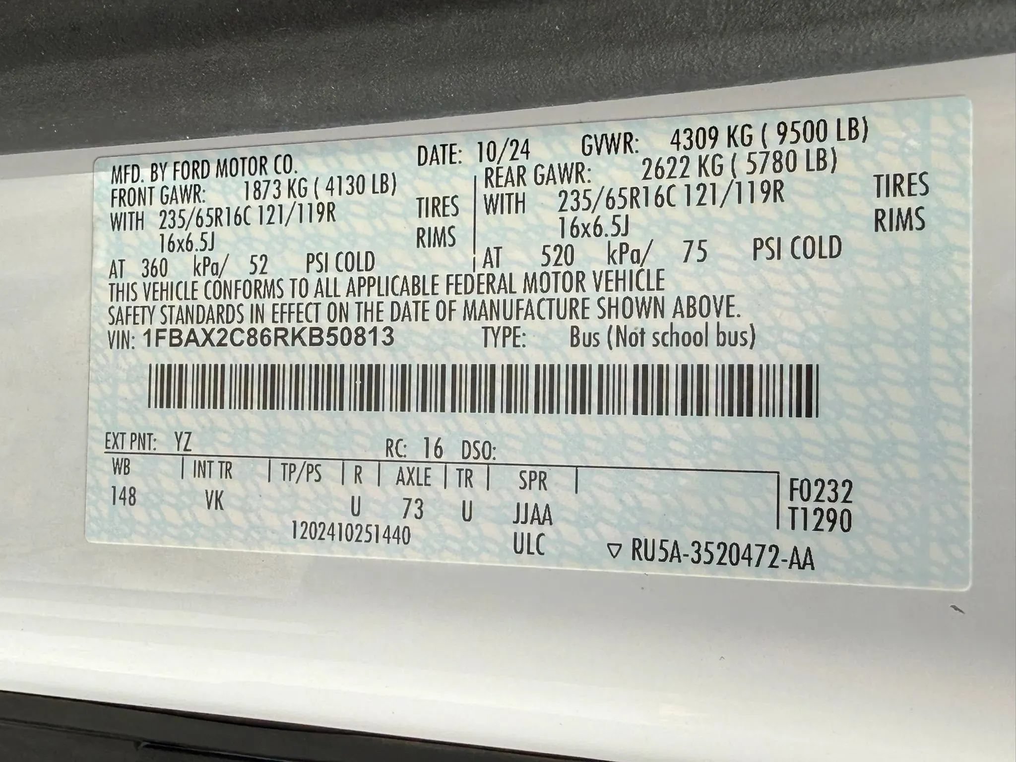 Used 2024 Ford Transit 350 XL RWD image 56